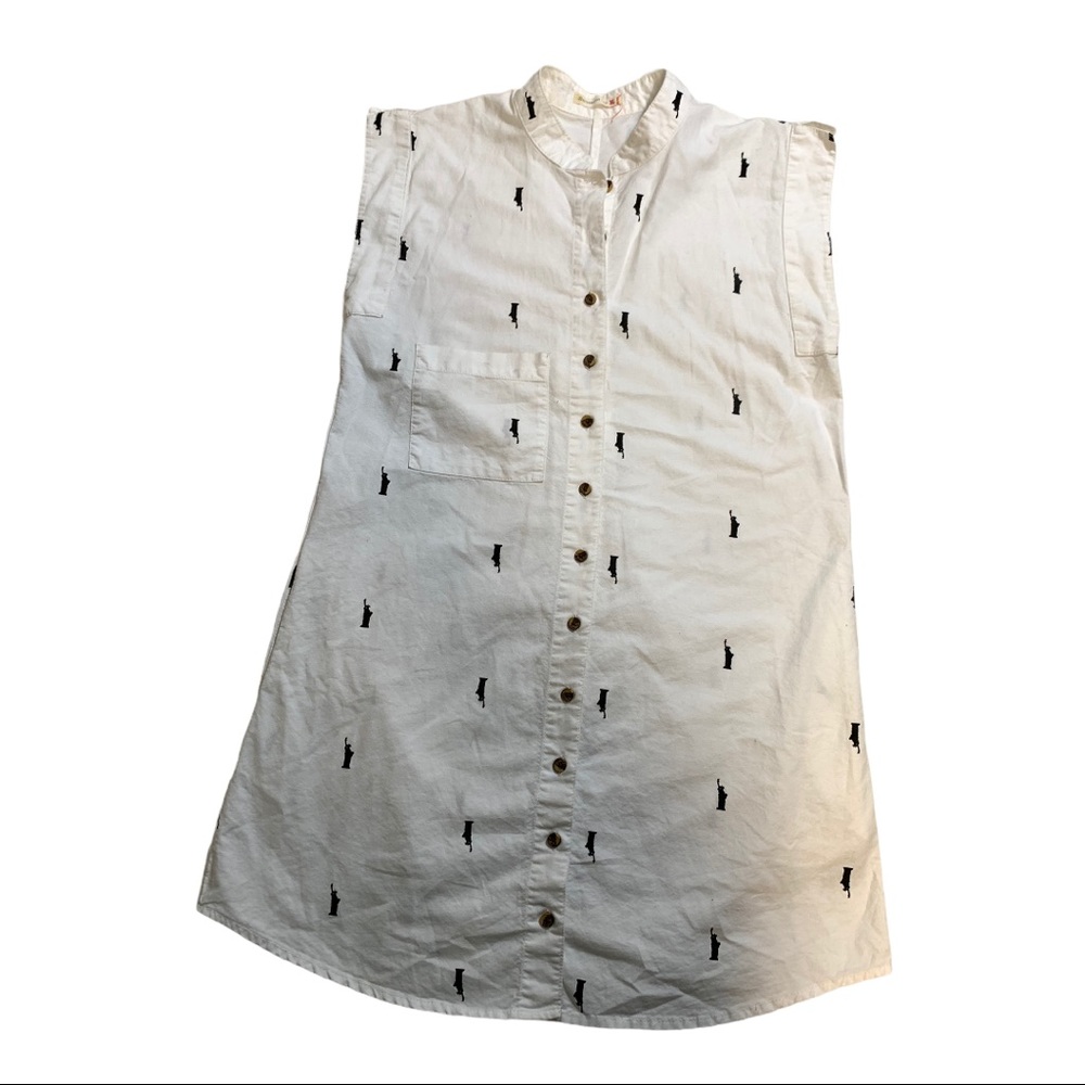 Alternative Lady Liberty button down dress Medium - Picture 5 of 8